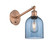 Ballston One Light Wall Sconce in Antique Copper (405|3171WACG5586BL)