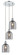 Ballston Three Light Pendant in Polished Chrome (405|113B3PPCG5586SM)