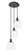 Ballston Three Light Pendant in Matte Black (405|113B3PBKG5586CL)