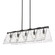 Serenity BLK Five Light Linear Pendant in Matte Black (62|6072LPBLKHWG)