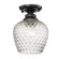 Adeline One Light Semi-Flush Mount in Matte Black (62|1088SFBLKCLR)