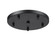 Multi Point Canopy Five Light Ceiling Plate in Matte Black (224|CP1205RMB)