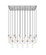 Beau 17 Light Linear Chandelier in Brushed Nickel (224|740P17LBN)