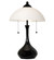 Metro Frosty Two Light Table Lamp in Black Metal (57|267243)