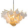 Serenity One Light Chandelier in Gold Leaf (68|22844GLSS)