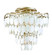 Dolce Four Light Semi Flush Mount in Champagne Leaf (68|10934CPL)