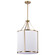 Easton Three Light Pendant in Burnished Brass (72|607962)