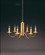 Chandelier Six Light Hanging Fixture in Antique Brass (196|911ABLT6)