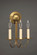 Sconce Three Light Sconce in Antique Brass (196|903WDABLT3)