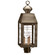Woodcliffe Three Light Post Mount in Dark Antique Brass (196|8353DABLT3CSG)