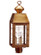 Woodcliffe Three Light Post Mount in Antique Brass (196|8353ABLT3CLR)