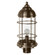 Nautical One Light Post Mount in Dark Antique Brass (196|3533DABMEDCLR)