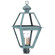 Boston Three Light Post Mount in Verdi Gris (196|1073VGLT3CSG)