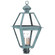 Boston Three Light Post Mount in Verdi Gris (196|1073VGLT3SMG)