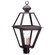 Boston Three Light Post Mount in Dark Brass (196|1073DBLT3SMG)