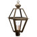 Boston Three Light Post Mount in Dark Antique Brass (196|1073DABLT3SMG)