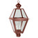 Boston One Light Post Mount in Antique Copper (196|1073ACCIMCLR)