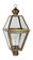 Boston One Light Post Mount in Antique Brass (196|1073ABCIMCLR)