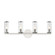Revolve Four Light Bathroom Fixture in Clear Glass/Polished Nickel (452|WV309044PNCG)