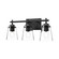 Addison Three Light Bathroom Fixtures in Clear Glass/Matte Black (452|VL638221MBCL)