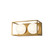 Amelia Two Light Bathroom Fixtures in Aged Gold/Opal Matte Glass (452|VL519213AGOP)