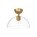Jude One Light Semi-Flush Mount in Brushed Gold/Clear Glass (452|SF563012BGCL)