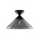 Mauer One Light Semi-Flush Mount in Matte Black/Smoked (452|SF521012MBSM)