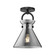 Emerson One Light Semi-Flush Mount in Matte Black/Smoked Glass (452|SF412509MBSM)