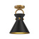 Emerson One Light Semi-Flush Mount in Aged Gold/Matte Black (452|SF412009AGMB)