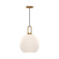 Soji One Light Pendant in Aged Gold/Opal Matte Glass (452|PD601710AGOP)