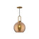Soji One Light Pendant in Aged Gold/Copper Glass (452|PD601710AGCP)