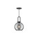 Soji One Light Pendant in Matte Black/Smoked Solid Glass (452|PD601608MBSM)