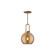 Soji One Light Pendant in Aged Gold/Copper Glass (452|PD601608AGCP)