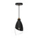 Capri One Light Pendant in Clear Glass/Matte Black (452|PD587105MBCL)