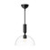 Jude One Light Pendant in Clear Glass/Matte Black (452|PD563012MBCL)