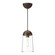 Emil One Light Pendant in Aged Gold/Walnut (452|PD542207AGWT)