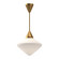 Nora One Light Pendant in Aged Gold/Opal Matte Glass (452|PD537714AGOP) Nora One Light Pendant in Aged Gold/Opal Matte Glass (452|PD537714AGOP)