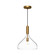 Belleview One Light Pendant in Aged Gold/Clear Glass (452|PD532312AGCL)