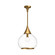 Hazel One Light Pendant in Aged Gold/Clear Glass (452|PD524214AGCL)