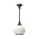 Hazel One Light Pendant in Matte Black/Opal Matte Glass (452|PD524110MBOP)