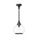 Hazel One Light Pendant in Clear Glass/Matte Black (452|PD524110MBCL)