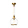 Hazel One Light Pendant in Aged Gold/Clear Glass (452|PD524110AGCL)