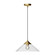 Mauer One Light Pendant in Brushed Gold/Clear Glass (452|PD521015BGCL)