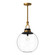Copperfield One Light Pendant in Aged Gold/Clear Glass (452|PD520516AGCL)