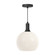 Castilla One Light Pendant in Matte Black/Opal Matte Glass (452|PD506210MBOP)
