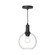 Castilla One Light Pendant in Clear Glass/Matte Black (452|PD506108MBCL)
