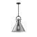 Emerson One Light Pendant in Matte Black/Smoked Glass (452|PD412514MBSM)