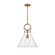 Emerson One Light Pendant in Aged Gold/Clear (452|PD412514AGCL)