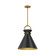 Emerson One Light Pendant in Aged Gold/Matte Black (452|PD412014AGMB)