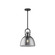 Waldo One Light Pendant in Matte Black/Smoked (452|PD411811MBSM)